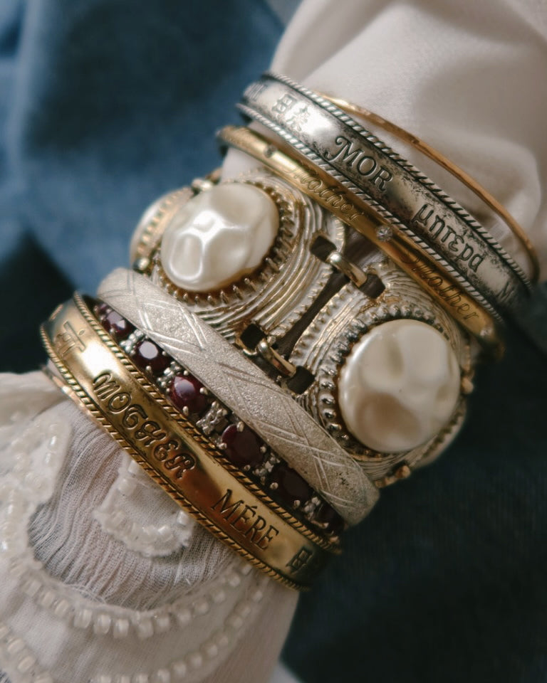 “Mother" in Every Language Vintage Bangle