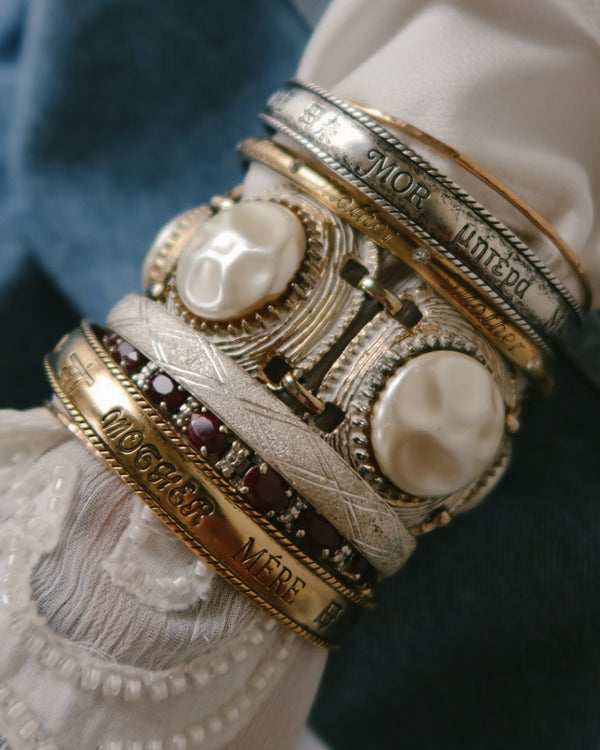 “Mother" in Every Language Vintage Bangle
