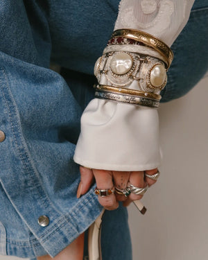 “Mother" in Every Language Vintage Bangle