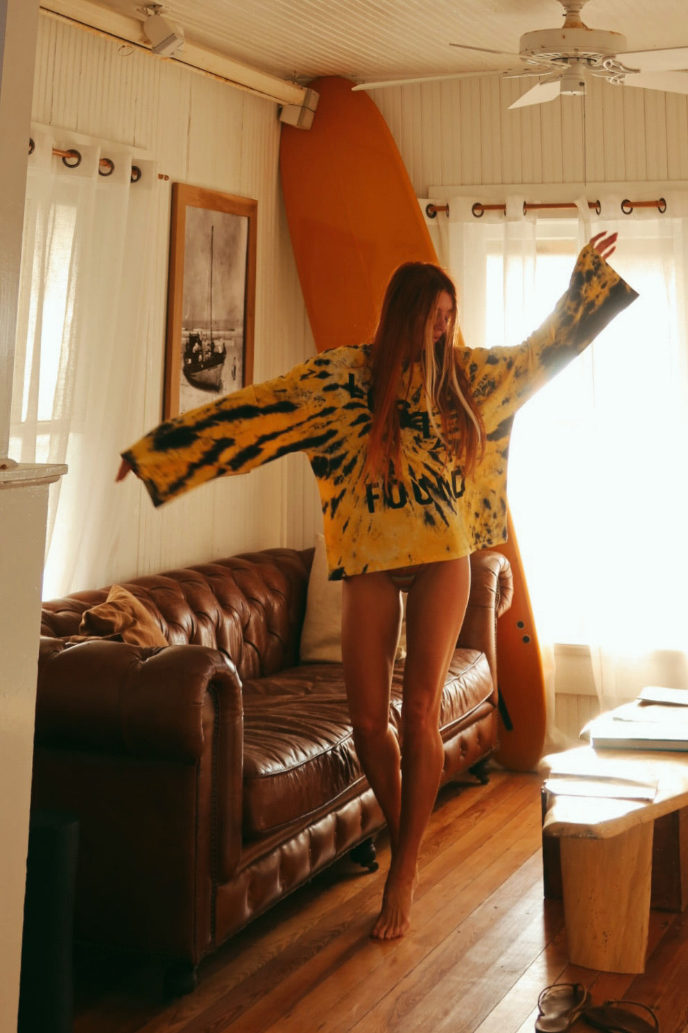 Lost & Found Tie-dye Bell Sleeve