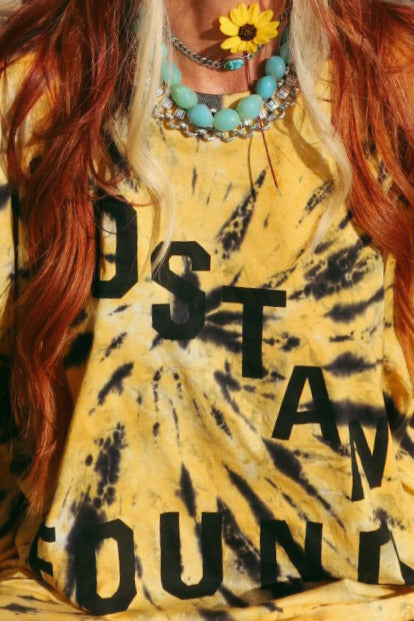 Lost & Found Tie-dye Bell Sleeve
